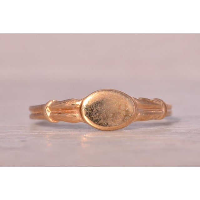 Contemporary The Baba: Child's Antique Yellow Gold Signet Ring For Sale - Image 3 of 10