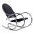 Sculptural Chrome and Black Velour Rocking Chair in the style of Milo Baughman, 1970s For Sale - Image 13 of 13