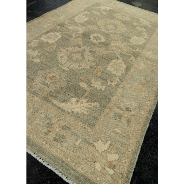 Textile Oushak Rug 3'1" x 4'11" #21378 For Sale - Image 7 of 8