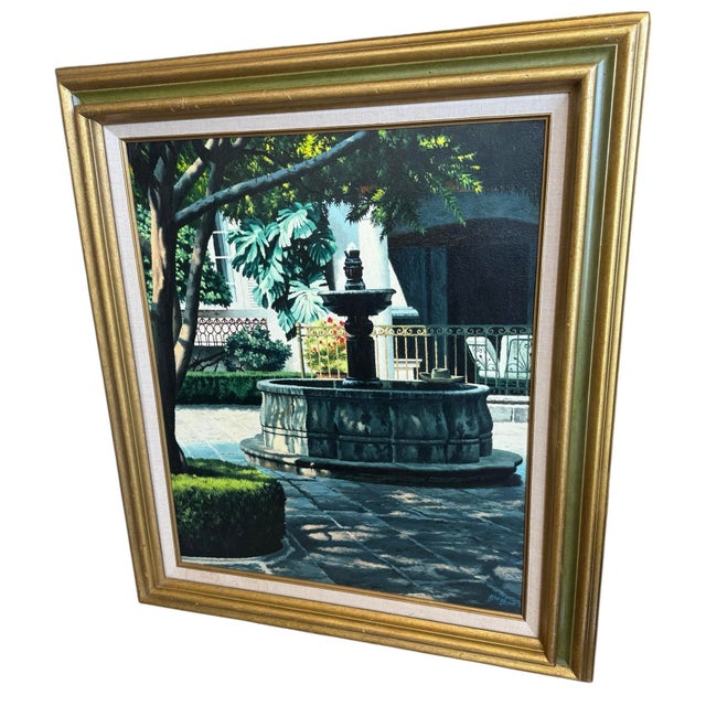 Late 20th Century Original Oil Painting, ‘Siesta’ by Stan Eckman (American, 1913-1998) For Sale - Image 11 of 11