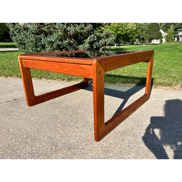 Wood Vintage Danish Modern Teak Coffee Table by Komfort Mobel, Denmark For Sale - Image 7 of 10