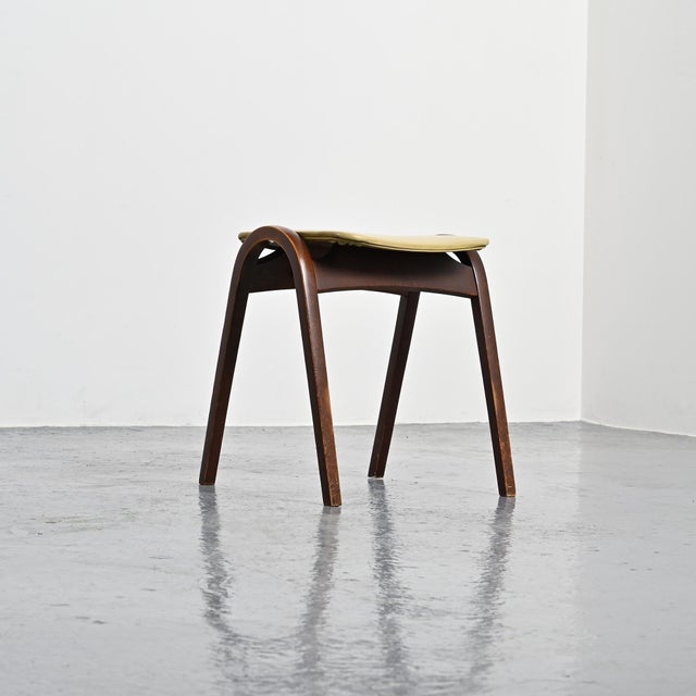 Black Stools by Isamu Kenmochi for Akita Mokko, Japan, 1960s, Set of 2 For Sale - Image 8 of 18
