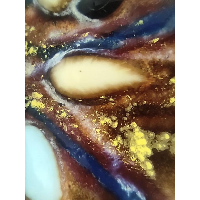 Vintage Lacquered Copper Decorative Plates, 1950s, Set of 2 For Sale - Image 13 of 14