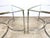Vintage Mid 20th Century Hollywood Regency Brass, Chrome & Glass Italian Side Tables—a Pair For Sale - Image 12 of 12