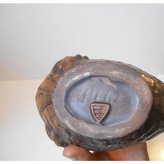 Danish Stoneware Fish Jug in Earthy Glazes by Michael Andersen, 1940s For Sale - Image 3 of 9