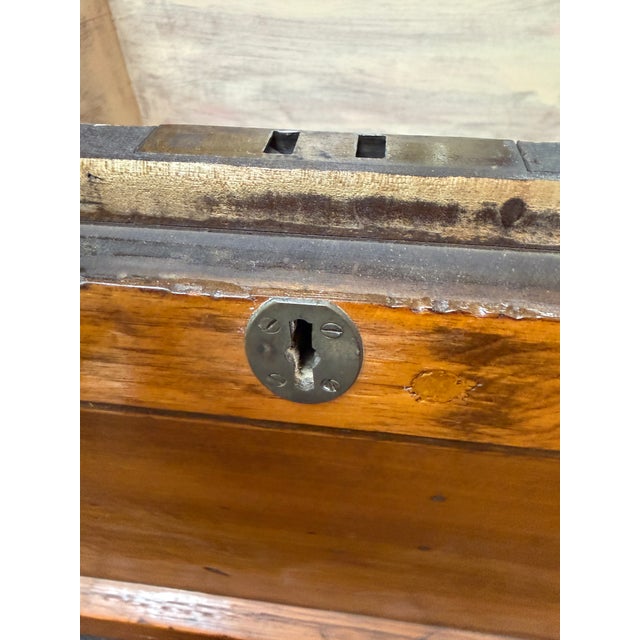 Fabulous 19th century trunk which makes the perfect coffee table and provides storage as well. Made of old heart of pine...