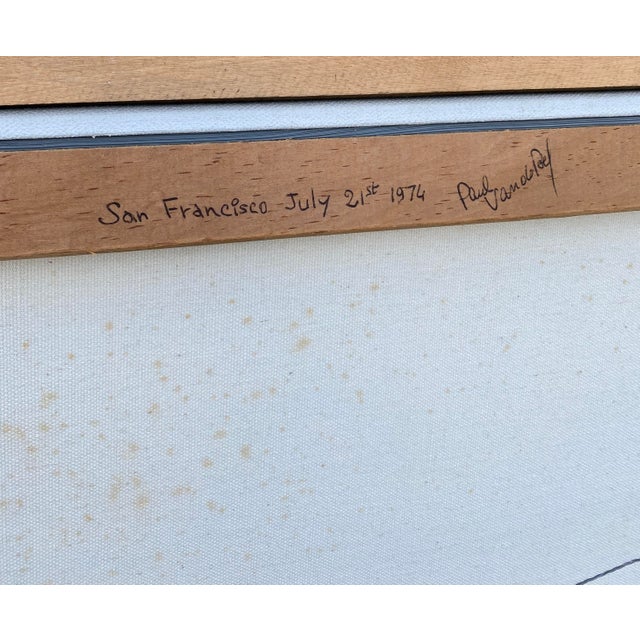 Large Paul Van De Pol San Francisco, California Coit Tower Oil Painting, 1974 For Sale - Image 14 of 14