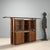 1980s sideboard crafted from stained Tanganyika walnut veneer, featuring a functional design and the typical elegance of...