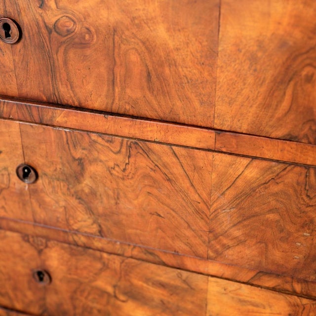 19th Century French Louis Phillipe Walnut Commode For Sale In Birmingham - Image 6 of 9
