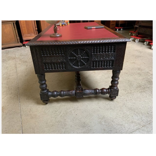 Antique, Imposing Desk from Brittany, 1880 For Sale - Image 10 of 12