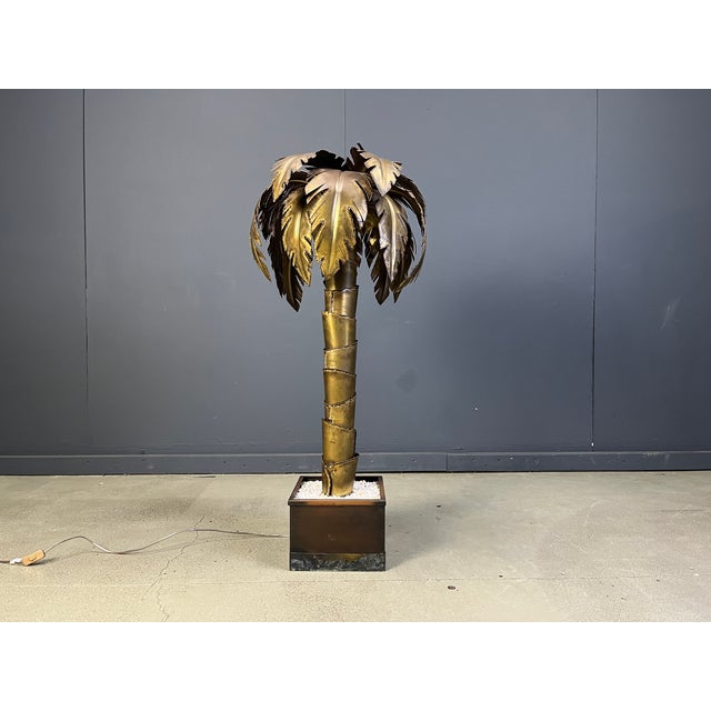 Palm Tree Floor Lamp from Maison Jansen, 1970s For Sale - Image 11 of 12