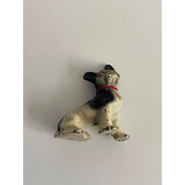 フランス　アンティーク　ドッグディッシュ Antique Hubley French Bulldog Dog | Chairish