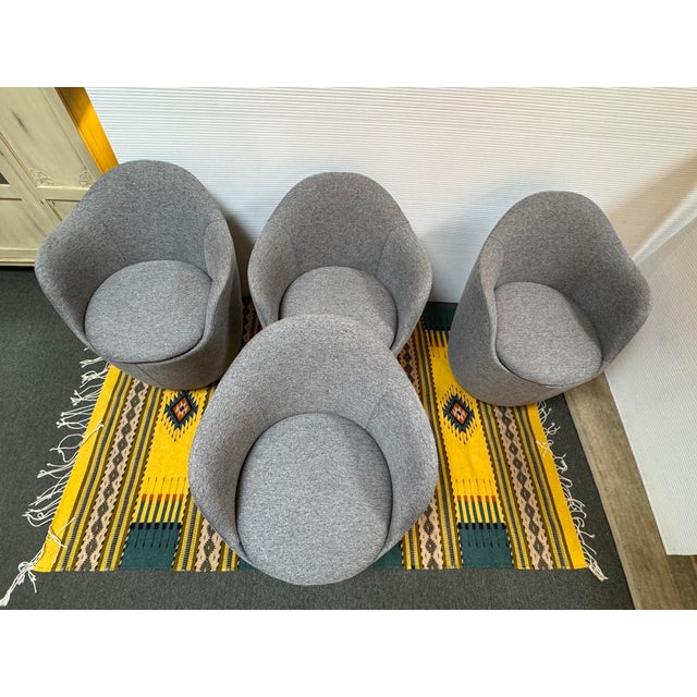 Hlynur Atlason for Design Within Reach Lína Swivel Dining Chairs, Set of Four For Sale - Image 10 of 15