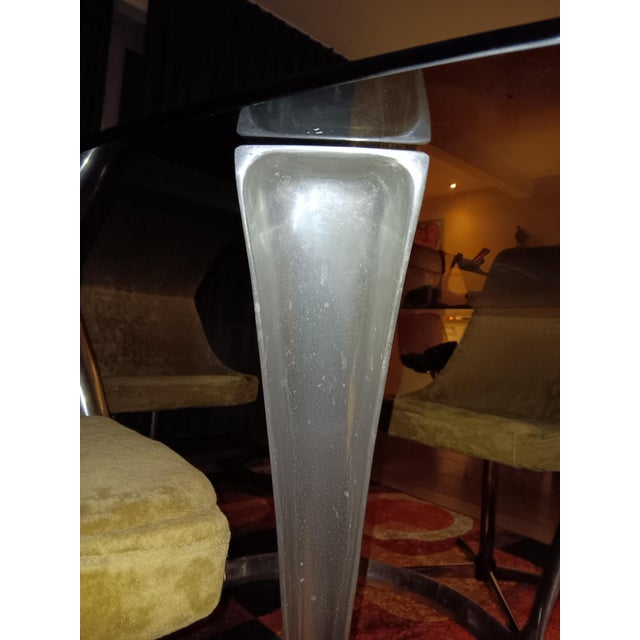 Michel Charron Dining Set, 1970s, Set of 4 For Sale - Image 6 of 9