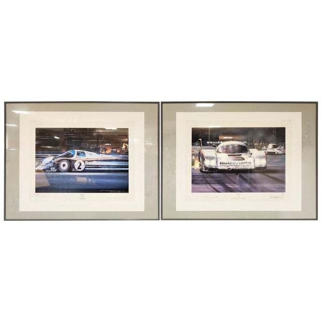 Stefan Bellof, Derek Bell and Jochen Mass Prints by Nicholas Watts, Set of 2 For Sale - Image 14 of 14