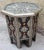 Moroccan Moroccan Resin and Metal Inlay End Table For Sale - Image 3 of 7