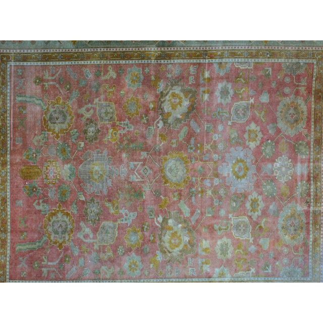 Oushak Rug - 8'3" X 9'8" For Sale In New York - Image 6 of 9