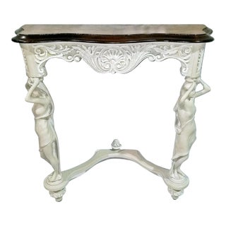 Vintage 1920s Figural Console Table, 2 Available For Sale