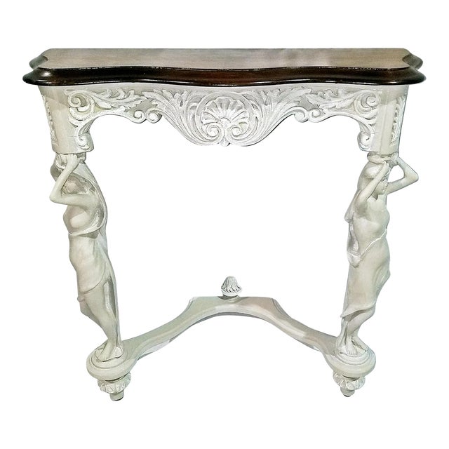 Vintage 1920s Figural Console Table, 2 Available For Sale