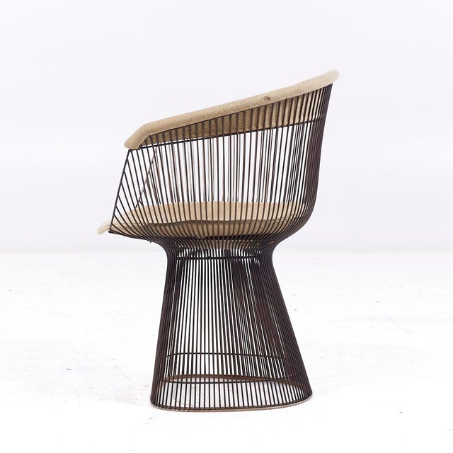 Mid 20th Century Warren Platner for Knoll Mid Century Bronze Dining Chair For Sale - Image 5 of 10