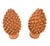 Pair of Hand-Finished Terracotta Pine Cone Finials For Sale - Image 4 of 12