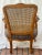 Late 20th Century French Provincial Louis XV Style Cane Back Arm Chair For Sale - Image 4 of 12