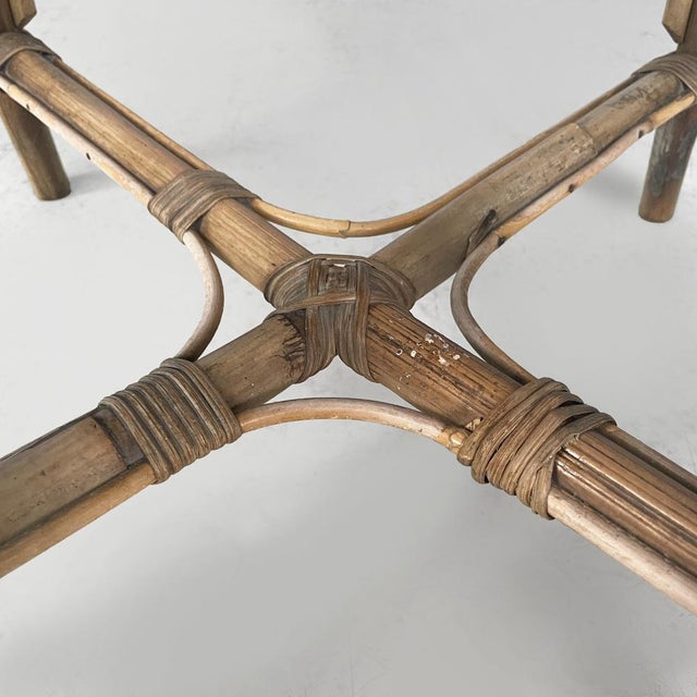 Art Nouveau Italian Chairs in Rattan and Light Blue Rattan, 1900s, Set of 2 For Sale - Image 18 of 18