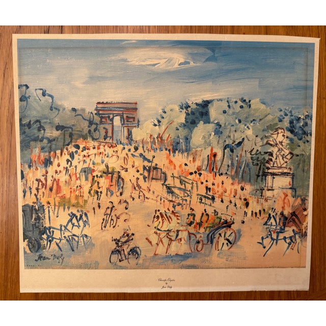 Set of 4 Vintage Prints of Paris Scenes by Jean Dufy For Sale - Image 18 of 18