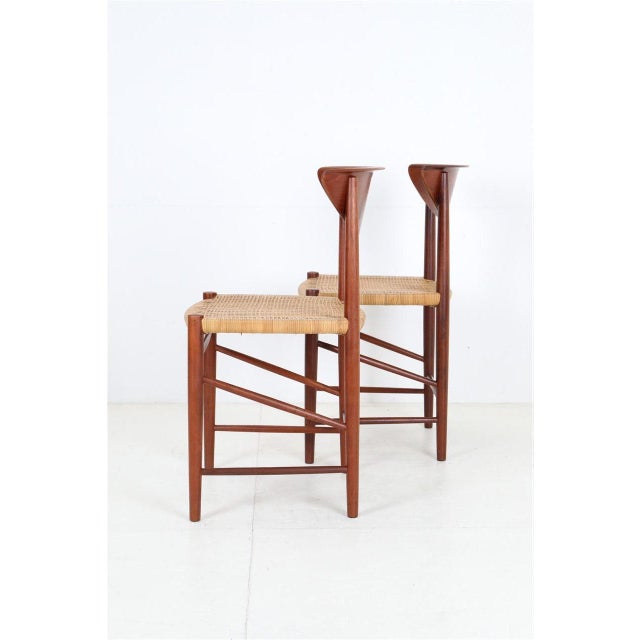 Søborg Møbelfabrik Model 316 Chairs in Teak by Peter Hvidt & Orla Mølgaard Nielsen for Søborg Møbler, 1960s, Set of 2 For Sale - Image 4 of 18