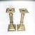 Pair Vintage Brass Candlestick Holders Taper Candles Dining Table 11.5"H x 4.5"W x 4.5"W These can be polished to look...