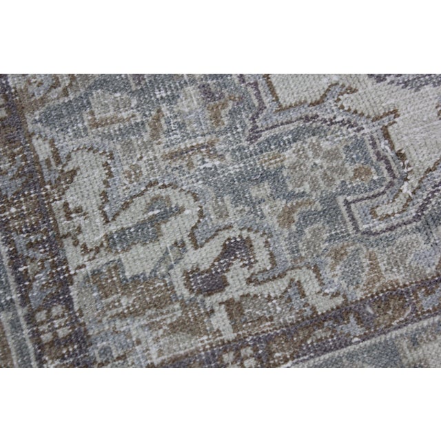 1950s Handmade Vintage Oushak Rug 3'9" X 5'8" For Sale - Image 4 of 5