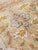 Antique Oushak Carpet, Handmade Oriental Rug, Ivory Field, Coral, Gray, Soft For Sale - Image 11 of 12