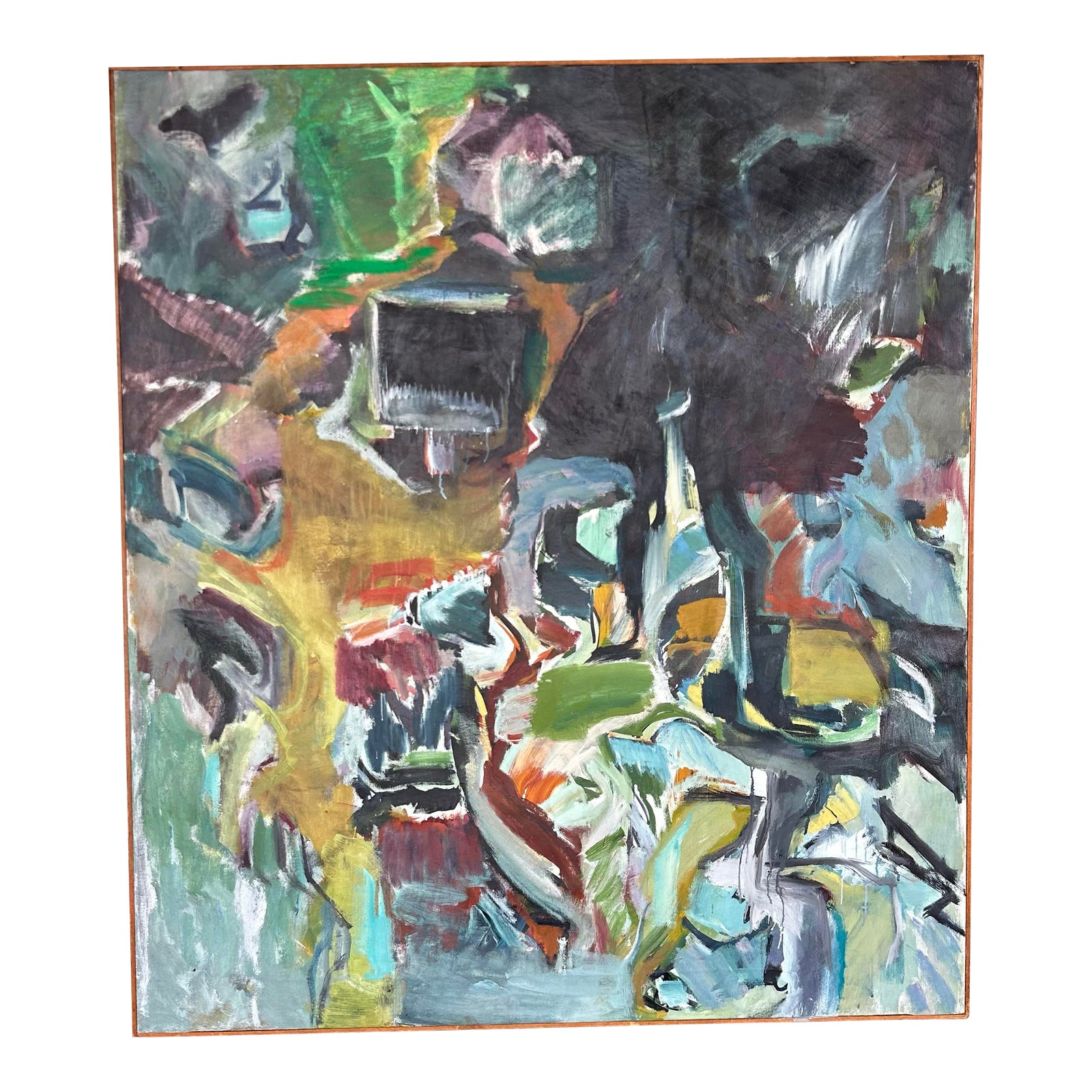 Robert Ranieri Abstract Painting 1966 Midcentury Modern | Chairish