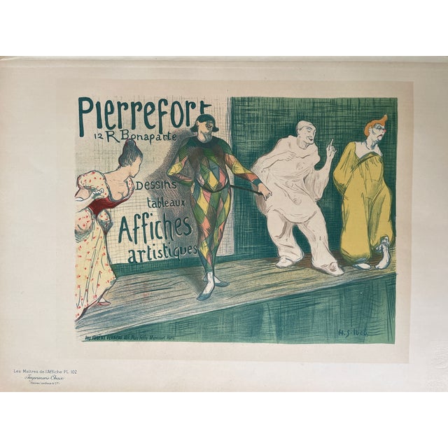 It is an authentic, original plate from the publication Les Maîtres de l'Affiche (Masters of the Poster). Published in...
