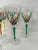 Venetian Hand Painted Wine Glasses For Sale - Image 4 of 5