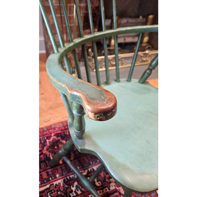 Mid 19th Century Conant Bros. Maple Comb Back Chair For Sale - Image 10 of 14