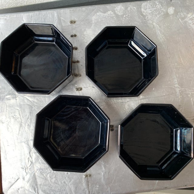 Gorgeous and chic small bowls! Use as a ramekin for dips or as a dessert bowl. Made in France. Black shiny finish.