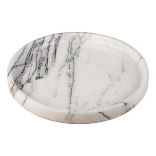 White Marble Vanda Tray by Nina Magon For Sale
