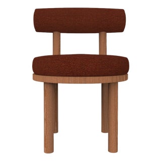 Moca Chair in Dan Wood Fabric and Smoked Oak by Studio Rig for Collector For Sale