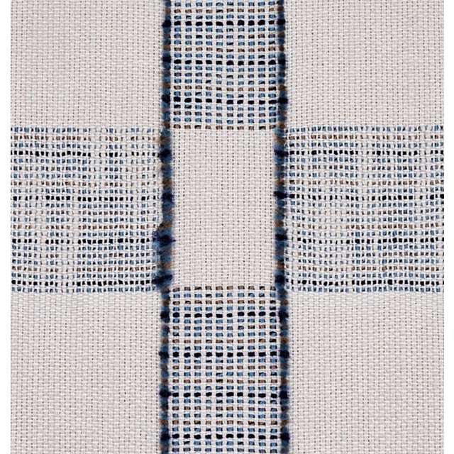 Modern Elko Woven Pillow Cover in Indigo Blue, 14x20 Pillow For Sale - Image 3 of 3