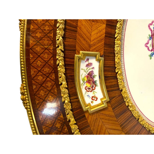 An Exceptional Ormolu & Porcelain Mounted Table by Maison Millet For Sale In Los Angeles - Image 6 of 12