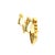 Vintage Italian 18k Gold Diamond Pavé Heart Omega Back Earrings, A Pair For Sale In Miami - Image 6 of 16