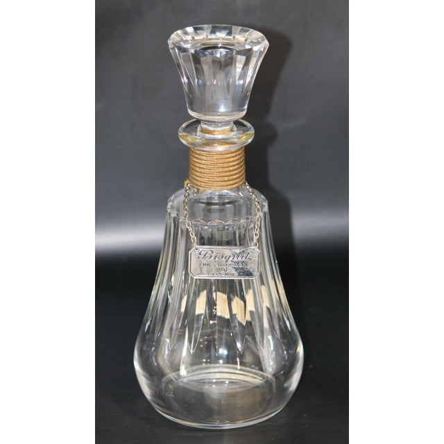 Baccarat Flawless Discontinued Baccarat Piccadilly Crystal Decanter, Original Charm For Sale - Image 4 of 10