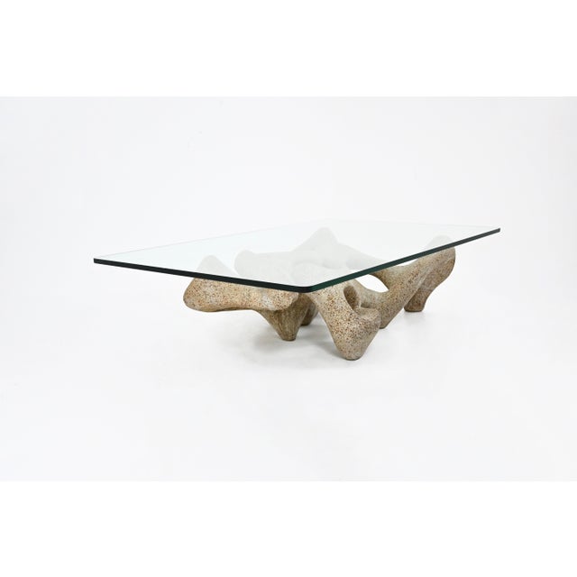 Glass Coffee Table attributed to Claudio Trevi, 1970s For Sale - Image 7 of 13