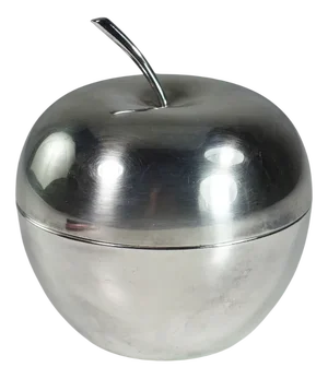 Silver Metal Apple Box by Lino Sabattini for Christofle, 1950