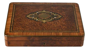 Antique 19th Century Napoleon III Burlwood Marquetry Box