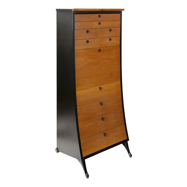 Mid-Century Modern Italian Umberto Asnago Commode by Giorgetti, 1980s For Sale