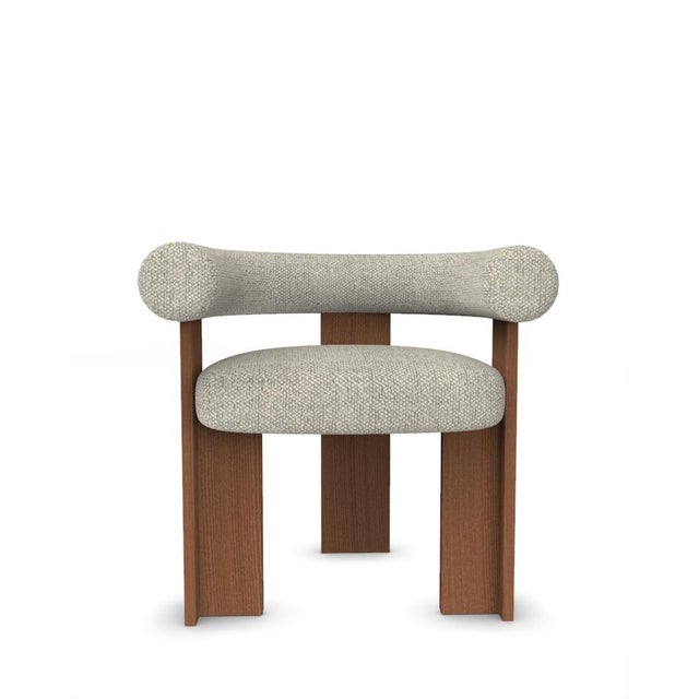 Wood Collector Modern Cassette Chair in Safire 0008 by Alter Ego For Sale - Image 7 of 7