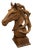 Large Cast Iron Horse Head Statue For Sale