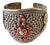 Sterling Silver, Coral and Turquoise Cuff Bracelet For Sale